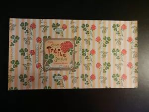 VINTAGE SAVON AU TREFLE ET SAINFOIN UNUSED FRENCH SOAP LABEL. Approx. 9" X 5" - Picture 1 of 1