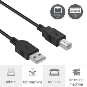 6ft USB SYNC DATA Cable Cord Lead for BROTHER MFC-J485DW MFC-J6920DW Printer - Picture 1 of 4