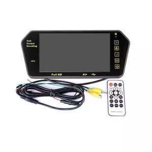7" Rear View Mirror Monitor Bluetooth MP5 Car Parking Reverse Rearview Camera - Picture 1 of 24