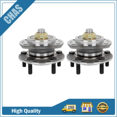 Par (2) de cojinetes de cubo de rueda trasera para Chrysler Town & Country 2004-2006 2007 tracción delantera Foto 1 de 4