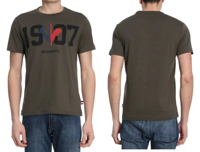 Camiseta Top Rossignol Para Hombres 1917 Estampado Chamonix Algodón Lujo Moda S Foto 1 de 4
