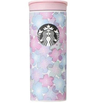 Starbucks SAKURA2022 Botella Acero Inoxidable Luminoso Vaso Sakura JAPÓN Rosa Foto 1 de 4