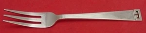 Chinese Key by Allan Adler Sterling Silver Dinner Fork 3-Tine 7 1/2" Modernism - Picture 1 of 2