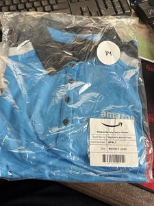 NWT Luly Yang Women’s Long Sleeve Polo Size L - Picture 1 of 1