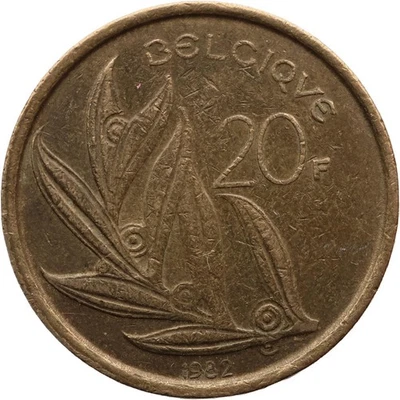 1982 20 Francs Belgium Baudouin I Coin French text (MO4063-) - Image 1 of 2