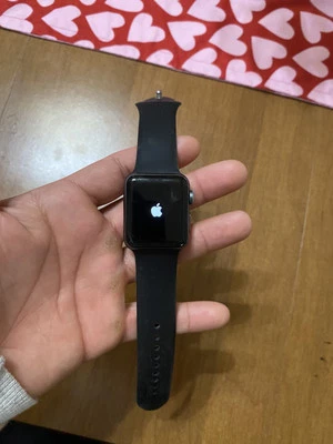 Apple Watch Series 3 38mm Space Gray Aluminum Case with Black Sport Band - Image 1 of 4