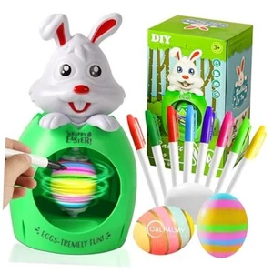 Easter Egg Decorator Kit - Eggs Painting Arts and Craft Set Includes Bunny - Picture 1 of 7