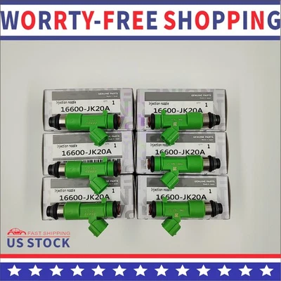 6x OEM Fuel Injector For 2008-2012 INFINITI EX35 FX35 3.5L V6 16600JK20A Foto 1 de 4