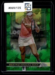 2024 Topps Chrome Sapphire #87 Beatriz Haddad Maia Green #069/125 - Bild 1 von 2
