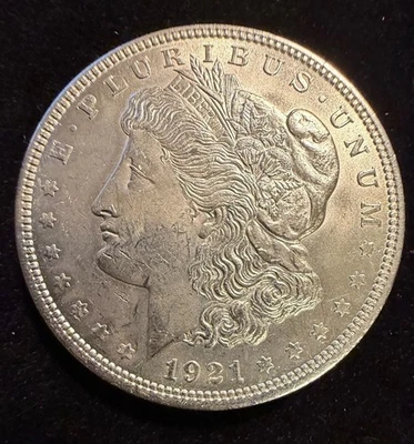 Dólar de plata Morgan 1921-P $1 Foto 1 de 4