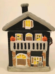 Skurriler Schrank Spukhaus Keramik Keksdose Halloween 10 Erdbeerst - Bild 1 von 14