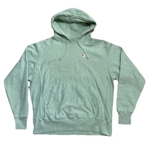 Felpa con cappuccio vintage Champion Reverse Weave uomo L verde schiuma di mare felpa pesante - Foto 1 di 14