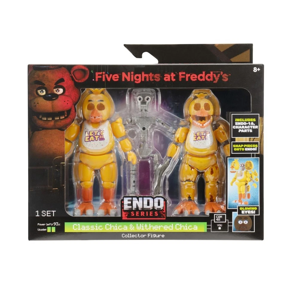 FNAF FIVE NIGHT AT FREDDY ENDOSERIES JAZWARES CHICA RARE KIDS TOYS ACTION FIGURE - Image 1 of 4
