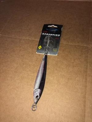Isca AHI LIVE DECEPTION JIG 5 OZ COM GANCHOS MUSTAD PRETO ANCHOVA - Imagem 1 de 4