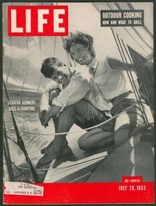 Life Magazine July 20 1953 Senator John F. Kennedy JFK Jacqueline Kennedy - Picture 1 of 5