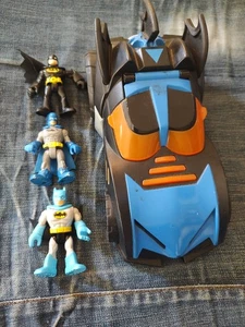 Batimóvil Fisher Price Imaginext Adventures DC Super Friends 2009 con figuras - Imagen 1 de 15