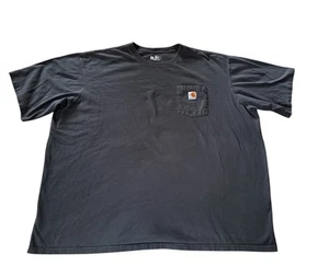 Carhartt Pocket T Shirt Heavyweight Blue Men Size 4X Loose Fit - Picture 1 of 5