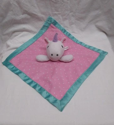 Manta de seguridad Carter's Child of Mine UNICORNIO juguete de sonajero Lovey, rosa y aguamarina Foto 1 de 4