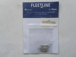 FLEETLINE - Escala N - Kit para tractor de equipaje motorizado y remolque plano - Imagen 1 de 1