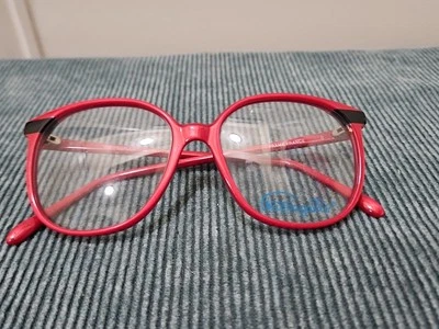 Óculos Vintage VGUC Pappagallo III (Lente Demo) - Vermelho Preto - Imagem 1 de 4