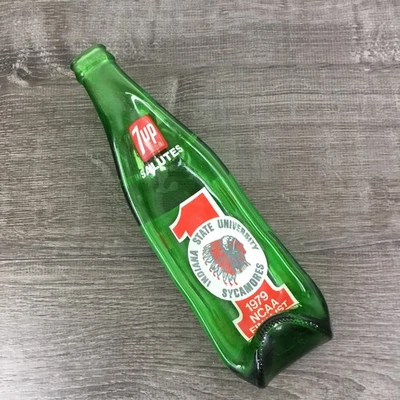 Баскетбольная ложка Indiana State University 1979 NCAA 7up расплавленная бутылка отдых - Изображение 1 из 4