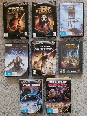 Star Wars PC Game Lot - KOTOR, Battlefront, Empire at War + More (9 Games)  - Image 1 of 4
