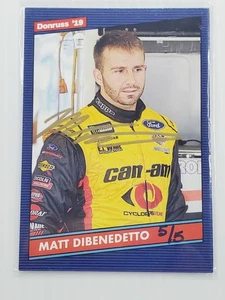 Tarjeta firmada automáticamente por Matt DiBenedetto - Donruss Retro 2019 5/5 dorado autógrafo #134 - Imagen 1 de 4