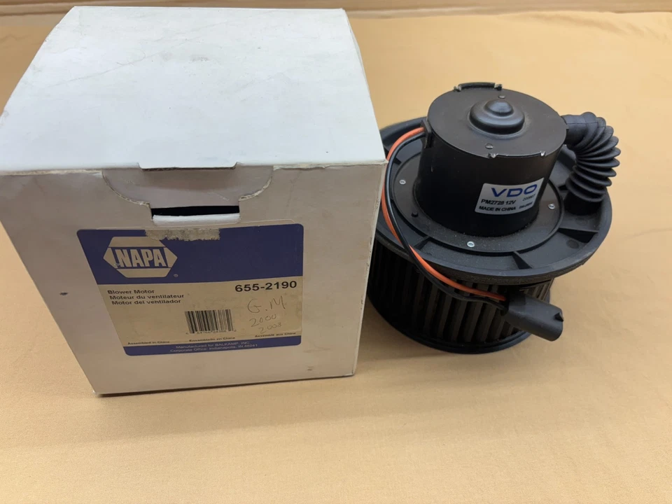 Motor soplador de control de clima VDO PM2728 Continental HVAC GMC Hummer NAPA Foto 1 de 4