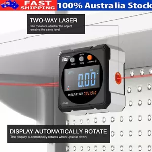 Digital Angle Gauge 2 In 1 Laser Finder Level w/ Hanging Picture Magnetic Box - Picture 1 of 9