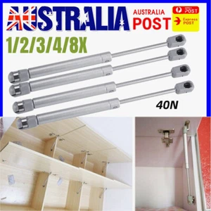 Lift Door Hinge Hydraulic Gas Strut Lid Stay Support Kitchen Cabinet 40N 1-8Pcs - Picture 1 of 26
