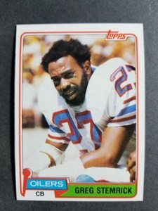1981 Topps GREG STEMRICK card # 123   [card 11]