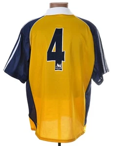 TOTTENHAM 1999/2000 AWAY FOOTBALL SHIRT L #4 MATCH WORN ISSUE - Picture 1 of 6