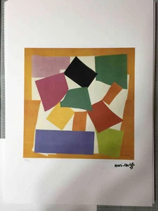 Henri Matisse Litografia off set cm 50x70 firma su lastra con certificato - Foto 1 di 7