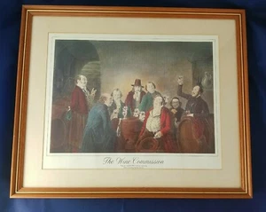 "Barra de colección con estampado artístico alemán ""The Wine Commission"" HASENCLEVER 15,25"" x L 18,25" - Imagen 1 de 5