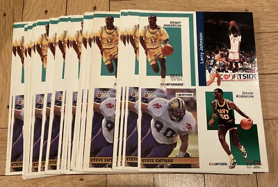 + 45 X 1992 Courtside Draft Pix Basketball  Limited Edition Promo Sheet /5000 - Image 1 of 3