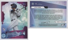 2020 X Steve Aoki Wave 2 Pink Frosting Holo Foilboard /10 Kyle Lewis Rookie RC