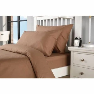 Mitre Essentials Spectrum Housewife Pillowcase 50x76cm - Mocha Polycotton - 2pcs - Picture 1 of 2