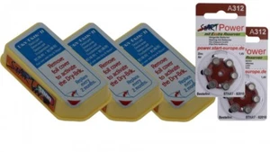 3x DRY-BRIK II Trockenmittel inkl. StartPower Hörgerätebatterien A312 (12 Stück) - Bild 1 von 1
