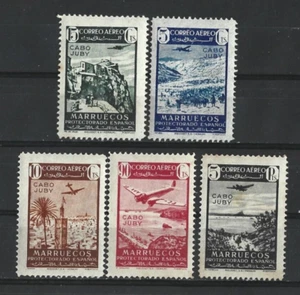 SPANISH MOROCCO 1942 " Air Mail " Complete set 5 New stamps*. Cabo  Juby  (4931) - Picture 1 of 1