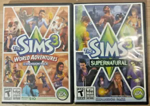 2x Die Sims 3 Supernatural & World Adventures PC Expansion Pack Komplett Codes - Bild 1 von 10