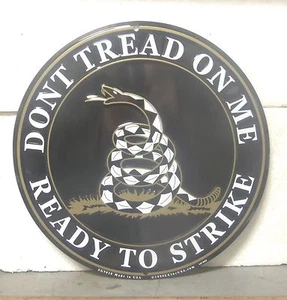 Large Don’t Tread on Me – Ready to Strike Aluminum Sign - Picture 1 of 12