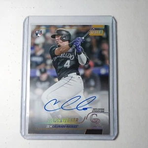2022 Topps Stadium Club Colton Welker Rookie Auto Gold Rainbow 1/1 - Picture 1 of 2