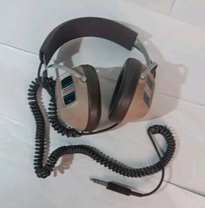 VTG Realistic Koss Headphones Custom Pro Stereo USA 1/4" Jack Brown 70s Works - Picture 1 of 16