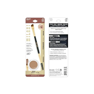 Milani Stay Put Brow Color | 16hr Wear (0.09Oz/2.6g) NEW, 2pcs, Brown Shade. - Image 1 of 4