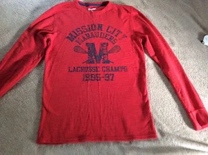 Kids Shirt Arizona Jean SZ XL (18-20) Red Long Sleeve 100% Cotton - Picture 1 of 6