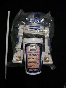 1996 Pizza Hut STAR WARS TRILOGY R2-D2 Promotional Cup & Topper/Straw NEW - Picture 1 of 6
