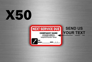 10x oil next service due custom car maintenance personalised with your name - Picture 1 of 1