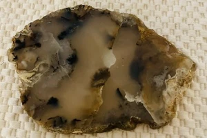 Agate Slice Natural Brown White Black Slice 76g - Picture 1 of 3