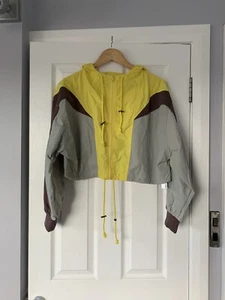 Zara contrasting colour block sweatshirt thin jacket size L - Picture 1 of 3
