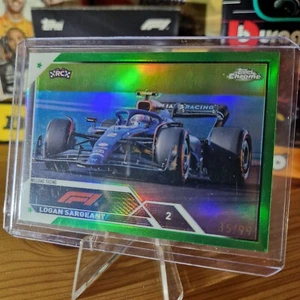 Logan Sargeant 2023 Topps F1 Chrome Card #116 Green Refractor Numbered /99 RC - Bild 1 von 2